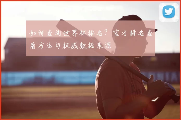 如何查询世界杯排名?官方排名查看方法与权威数据来源